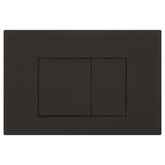 Square Button Flush Plate for R&T In-Wall Cistern Toilet - Black